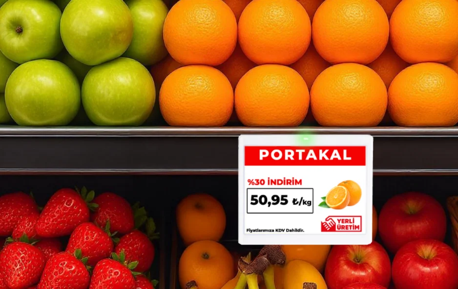 Taze Gıda Elektronik Raf Etiketi